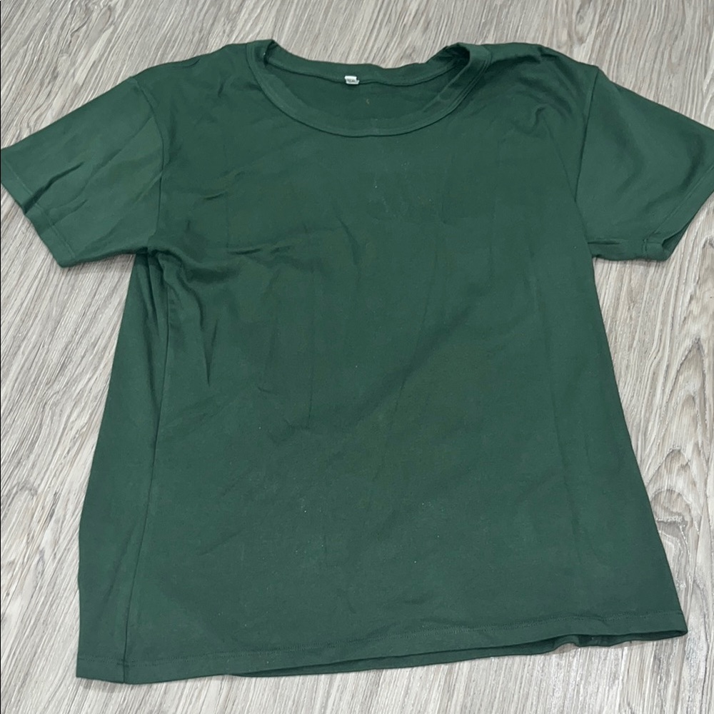 Big Bud Press dark green baby tee